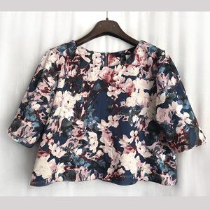 Forever 21 women's bouse. Multicolor, with flowers. Size L